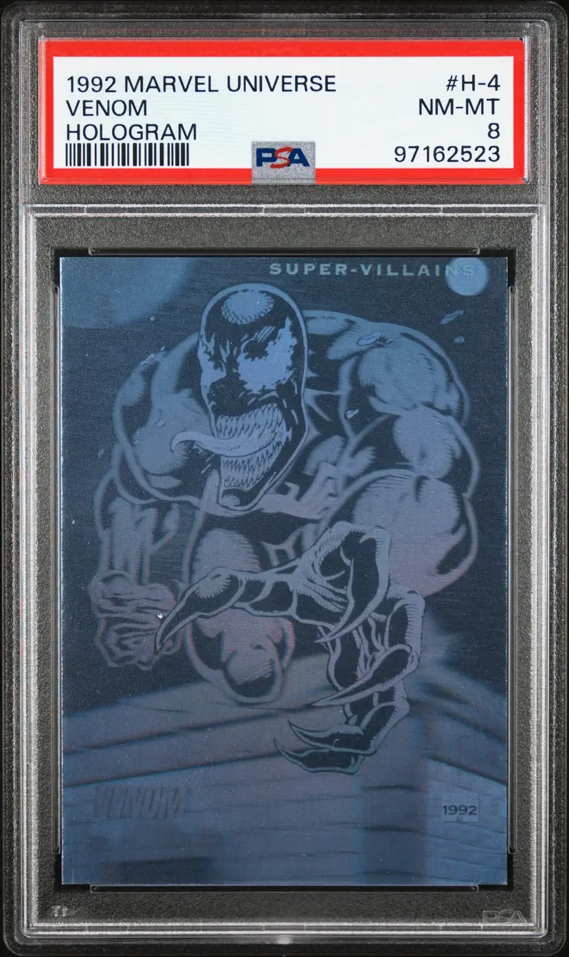 1992 Marvel Universe Venom Hologram #H4 PSA 8