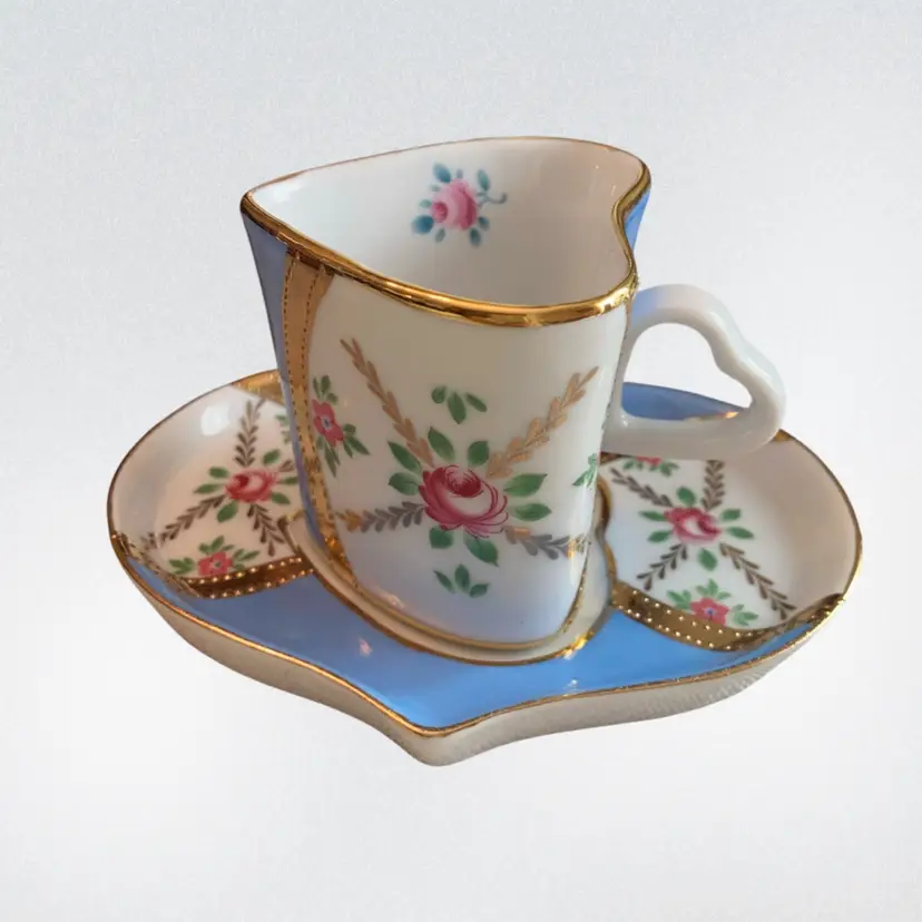 Royal Grafton Blue And White Teacup And Saucer