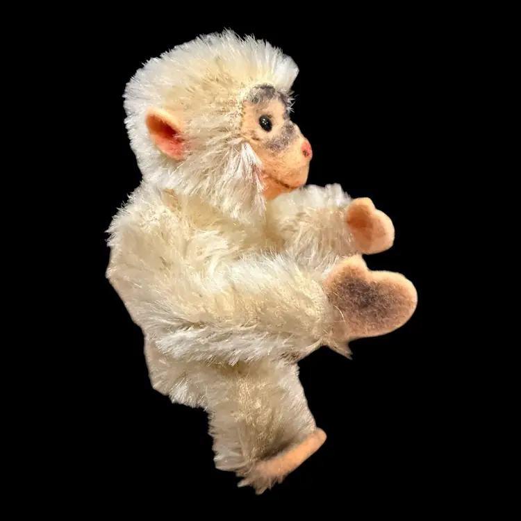 Steiff Mohair Articulated Jocko Monkey Stuffed Animal Toy 3.5” Germany