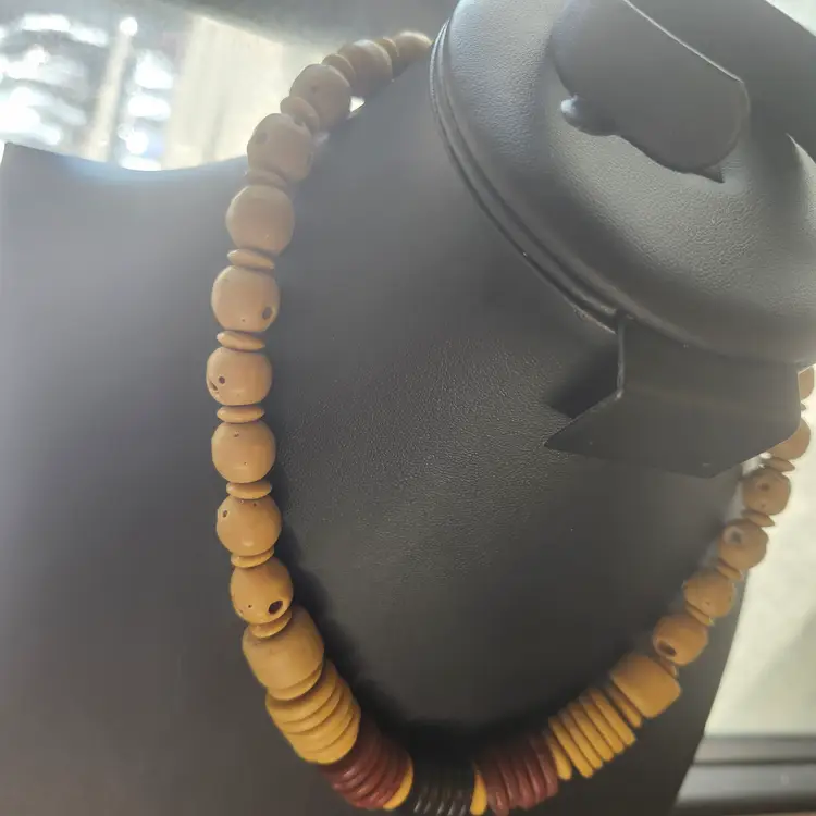 Earthy Harmony Beaded Necklace 17 inches