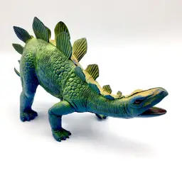 Vintage 1980s Stegosaurus Dinosaur Rubber/Plastic Toy Figure 16” - Dor Mei Toys