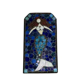 Handmade Mermaid Mosaic Mixed media  Folk Art Wall art 🖼️ Decor Glass