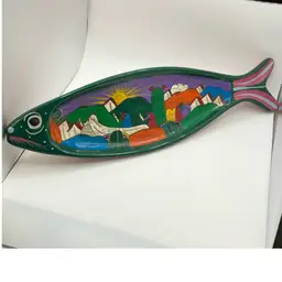 Signed Talavera Fish Dish- 14” Long!