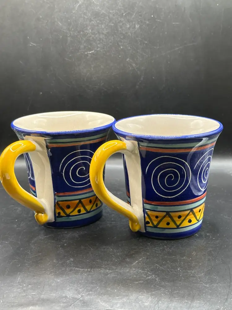 2-Pier 1 Italian Swirl Mug 6143084