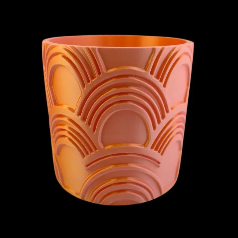 4.25 inch Aesthetic Planter in PEACHY KEEN🍑 (no drainage holes)