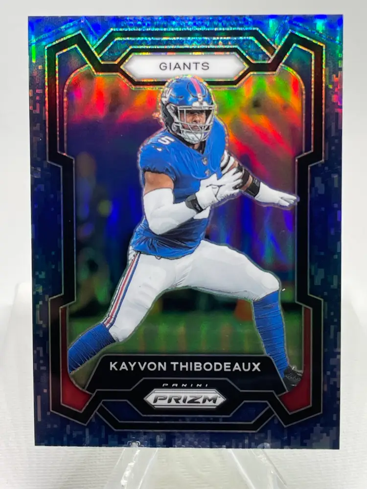 2023 Panini Prizm - Kayvon Thibodeaux #224 Blue Camo Prizm /25 SSP NY Giants
