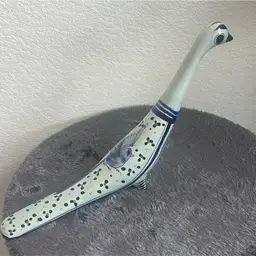 #01 - Mexican Ceramic 13” From Tip Of Nose To End Of Birds Tail Tonala Dove Bird Hand Painted and Signed