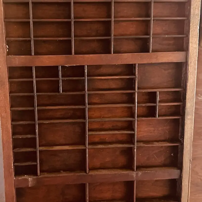 18. VTG Wooden printer tray by Hamilton Manufacturing Co.