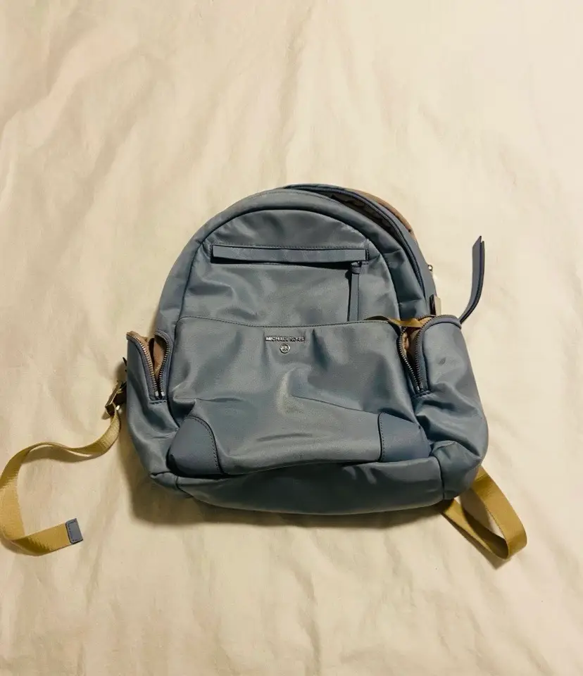 Michael Kors Prescott Nylon Large Light Blue Backpack