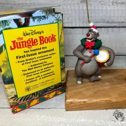 #19 1st Issue 1996 Grolier Disney The Jungle Book BALOO Christmas Ornament