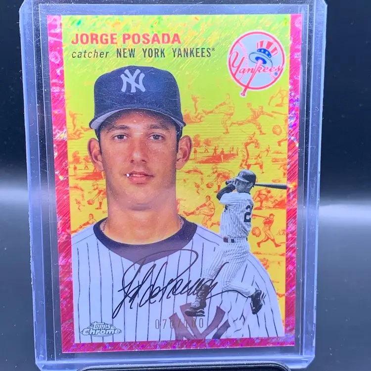 2023 Topps Chrome Platinum Jorge Posada Fuchsia Toile /100