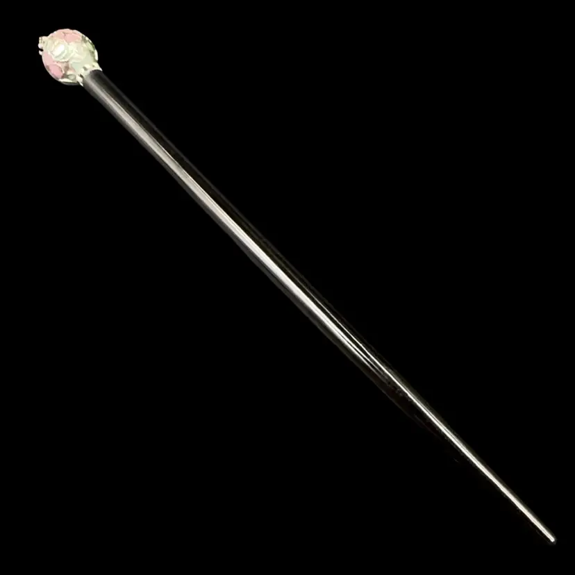 Vintage/Artisan Cloisonné Enamel Sterling hair Stick