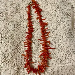 Vintage Branch Coral Necklace 16”