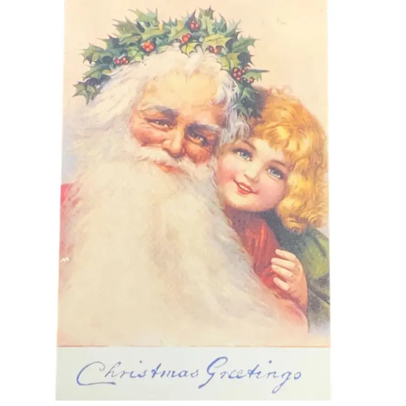 Vintage Christmas Postcard Code 1989 by Leisure Arts, P.O. Box 5595, Little Rock, AR 72215