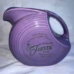 Pristine Vintage Fiesta Lilac Limited Prod Large Disc Pitcher 60th Anniversary
