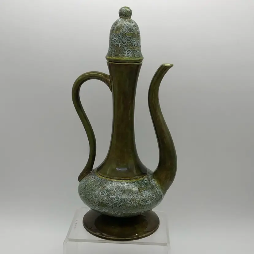 MCM Genie Bottle or Coffee Pot in Groovy Green Glaze
