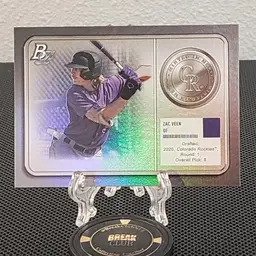 Zac Veen 2022 Bowman Platinum Minted In Merit - Rockies
