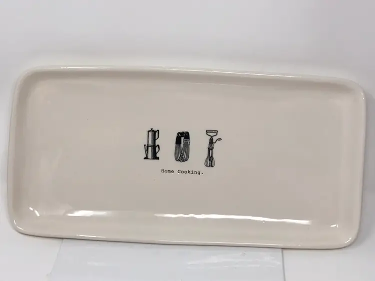 Rae Dunn Artisan Collection Home Cooking Small Icon Serving Tray