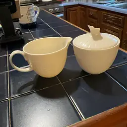 Belleek Irish Porcelain Cream and Sugar