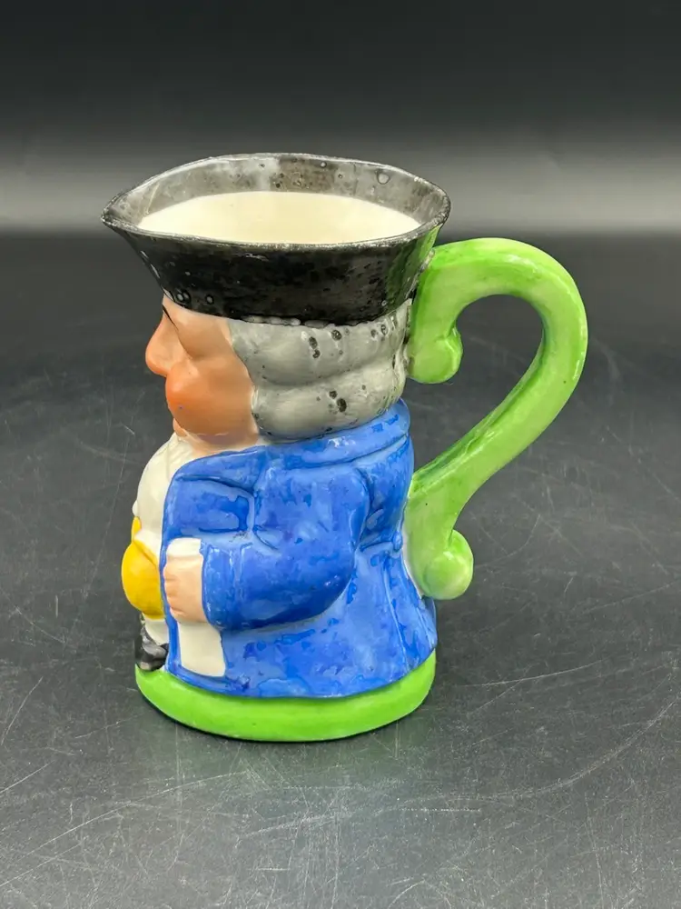 Vintage Ceramic Toby Mug- Pitcher, Colonial Man, Japan