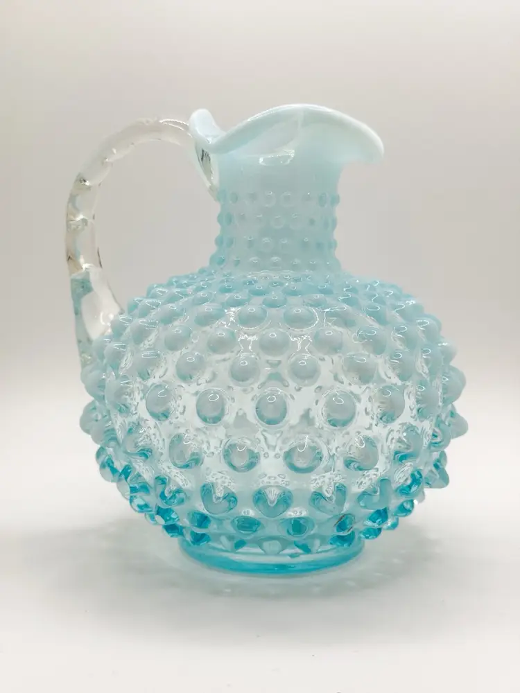Fenton Blue Opalescent Cruet Without Stopper