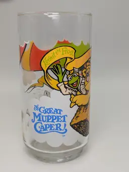 McDonald's Glass Fozzie Kermit Gonzo The Great Muppet Caper Muppets 1980s