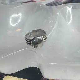 Triple Band Recycled Silver Ring