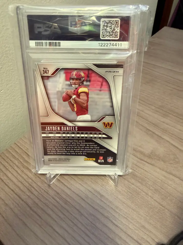 Jayden Daniels 2024 Prizm Disco PSA 6