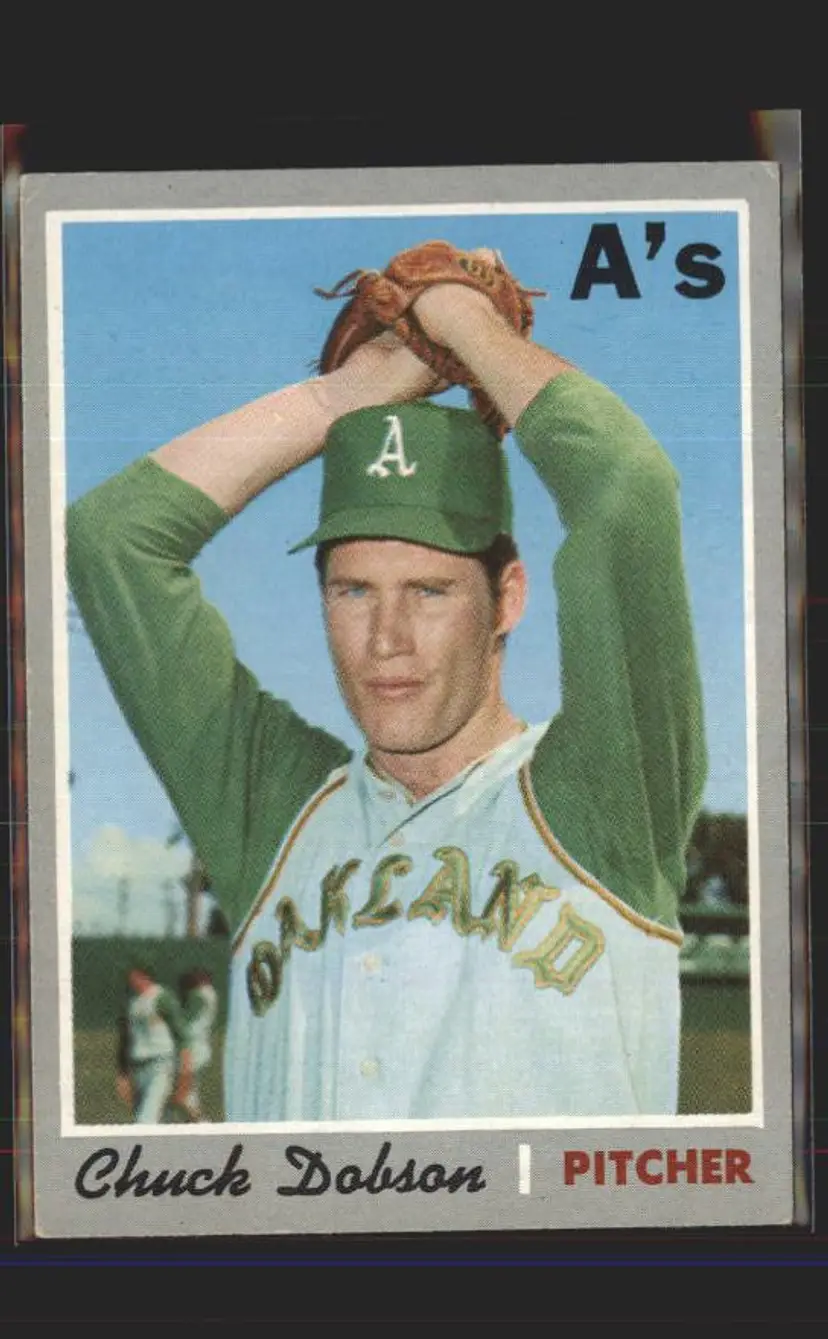 Chuck Dobson 1970 Topps #331 - () - Oakland Athletics