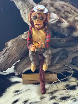 Vintage Jocko Monkey Free Shipping