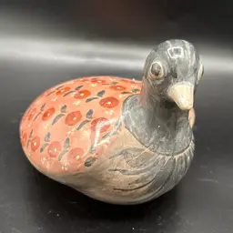 Tonala TTG Signed Mexican Pottery Bird