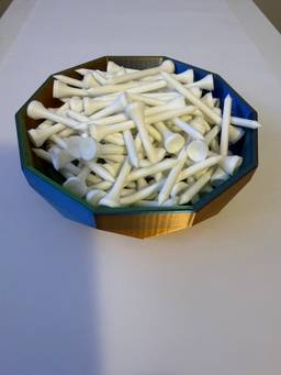 White - 3D Printed Golf Tees (40-pack with free ball marker)