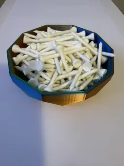 White - 3D Printed Golf Tees (40-pack with free ball marker)