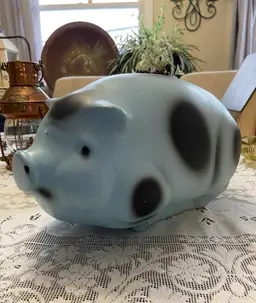 Vintage Chalkware Piggy Bank