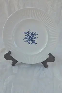 Set of 5 Johnson Brothers Scandia Blue Ironstone Bread & Butter Plates – 6.25”