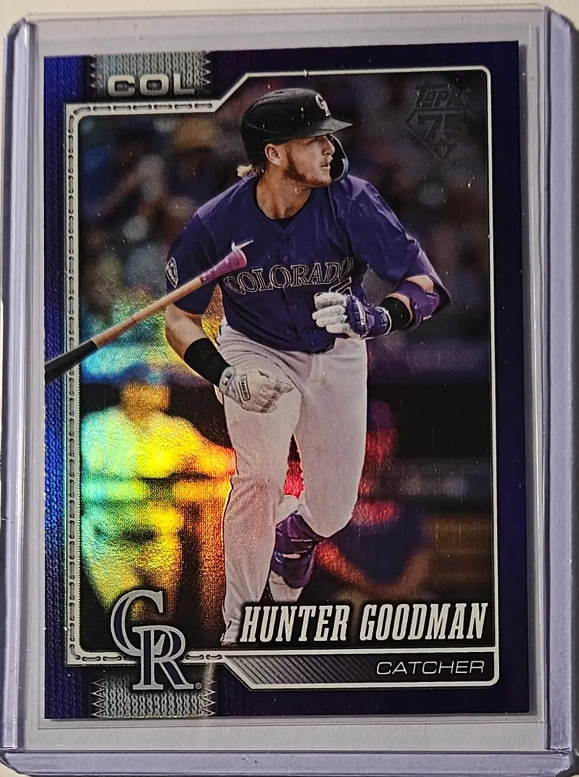 2026 Topps Series 1 Purple Rainbow Foil Hunter Goodman 150/250