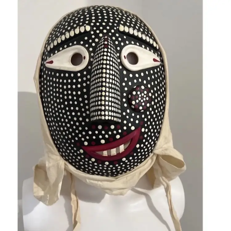 Yangju Byeolsandae Miyal Halmi Mask Korean 4″ x 7.25″ x 10″ Theatre