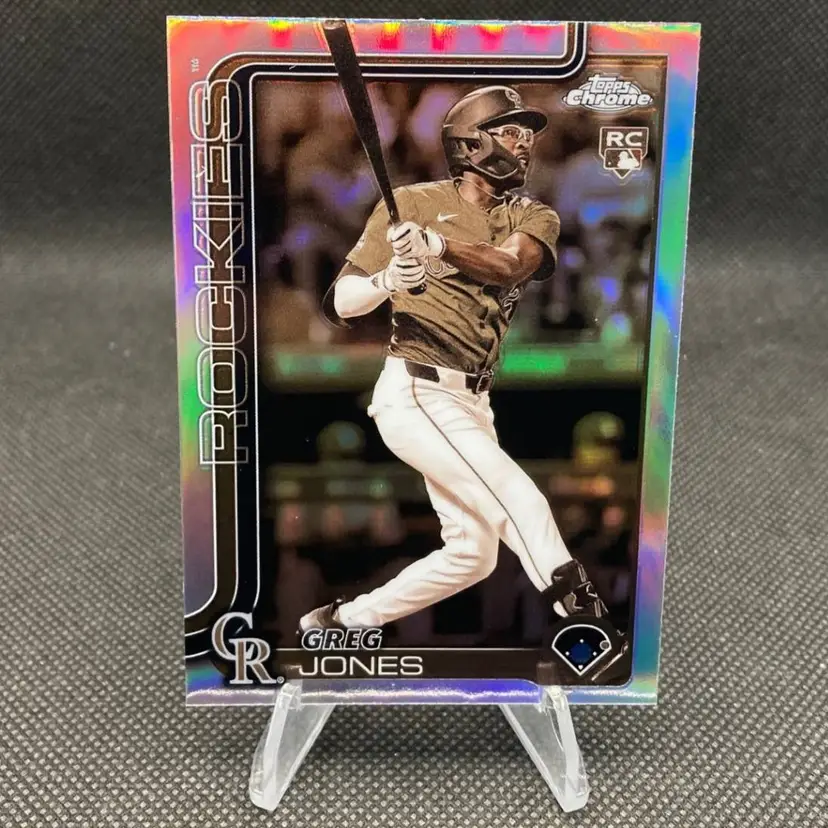Greg Jones 2025 Topps Chrome Sepia Rookie RC #265 - Colorado Rockies