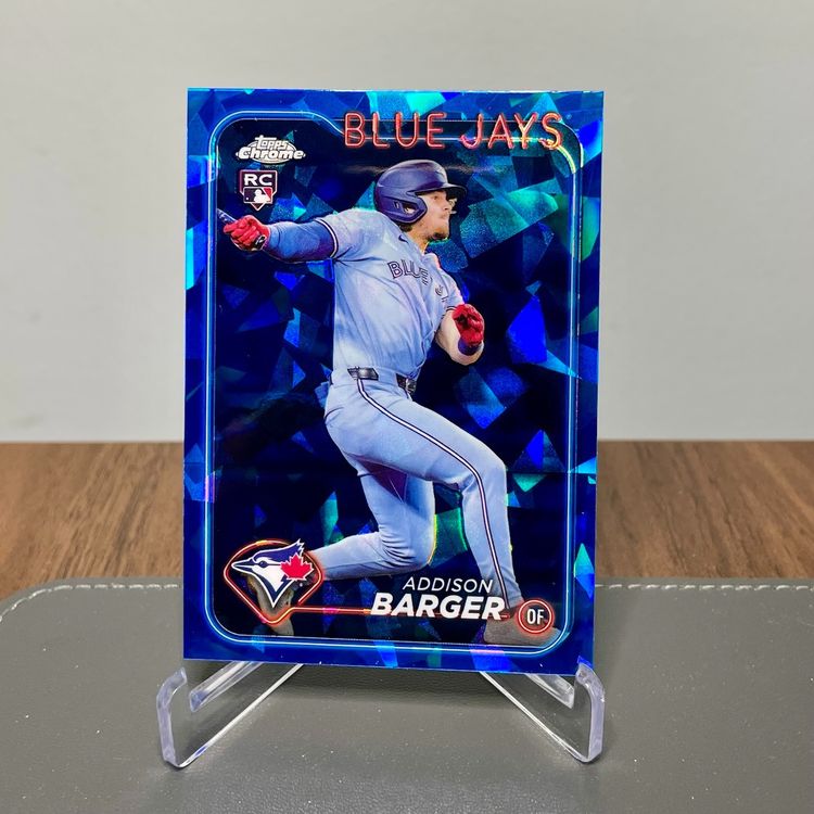 Addison Barger (Toronto Blue Jays) 2024 Topps Update Chrome Sapphire Rookie Card