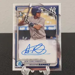 Agustin Ramirez 2024 Bowman Chrome 1st Auto - Yankees
