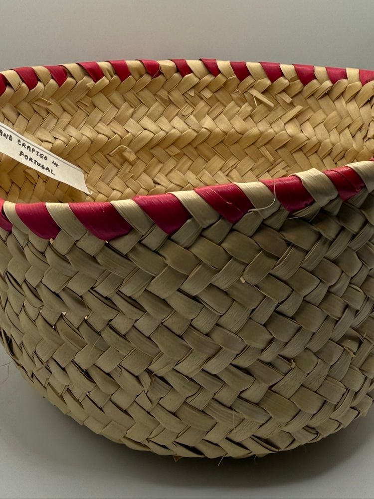 Hand Woven Basket From Portugal 8”x10.5”