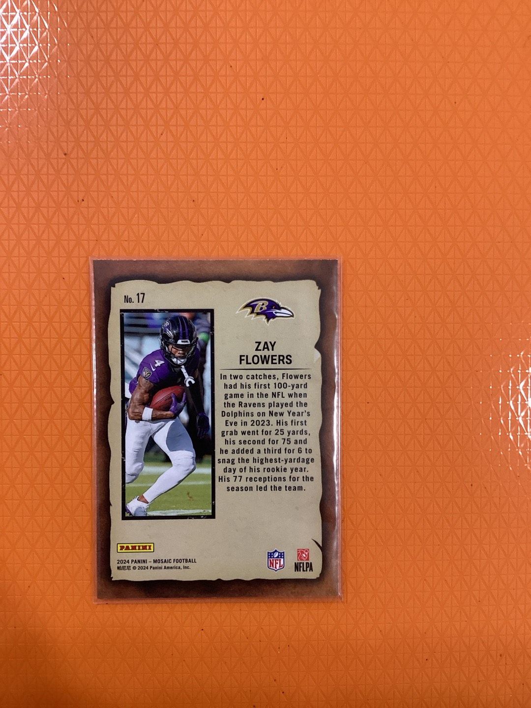 2024 Panini Mosaic - Notoriety #17 Zay Flowers