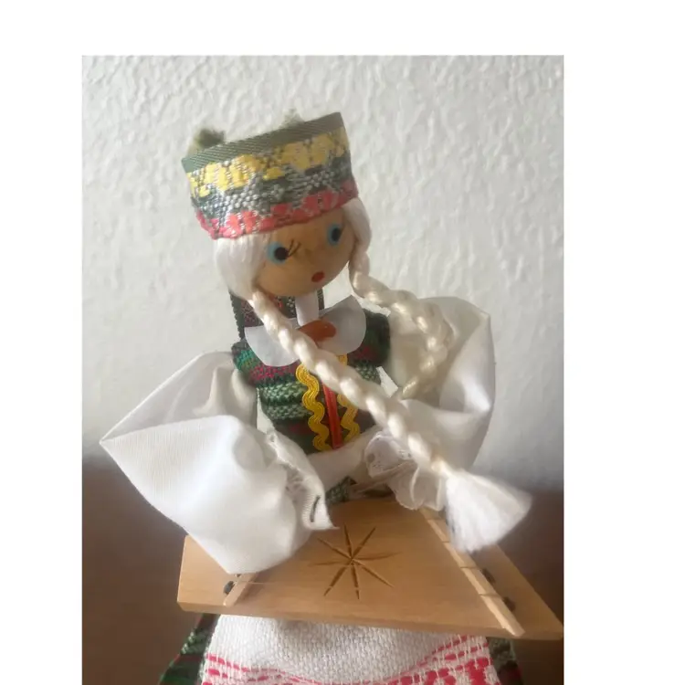 Handmade Wooden Doll Lithuania