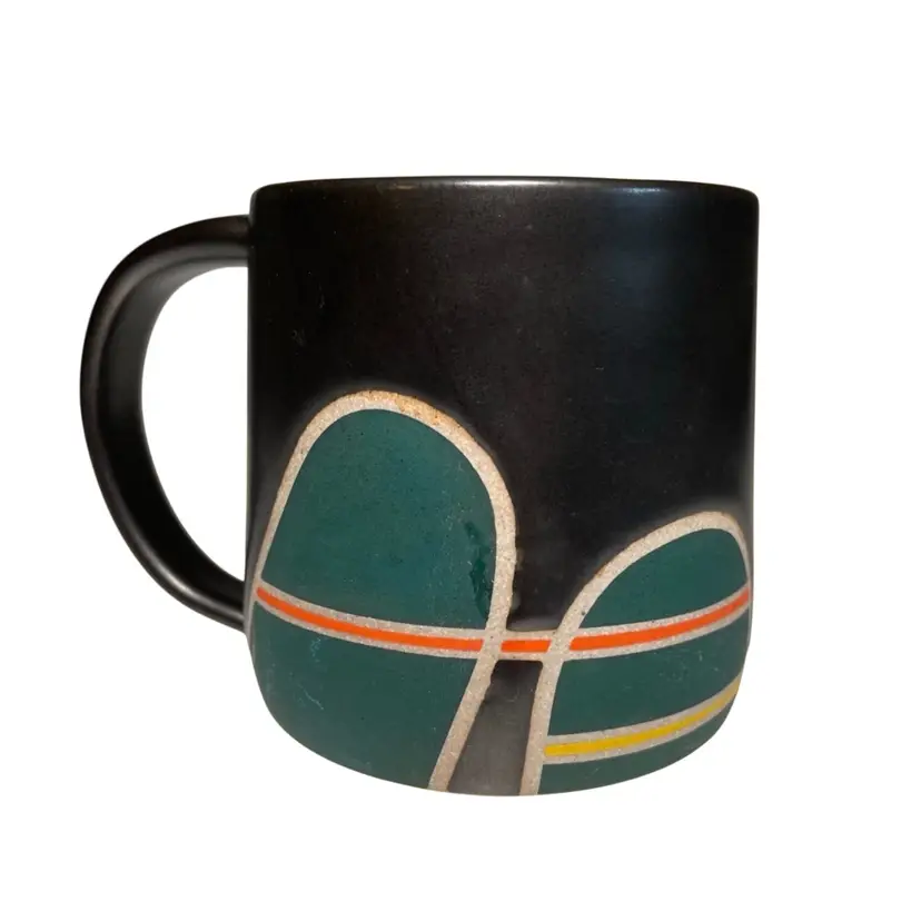 Handmade Studio Pottery Heit Ceramics Coffee Mug 14oz by Gay Heit (San Francisco, CA) 3.75"