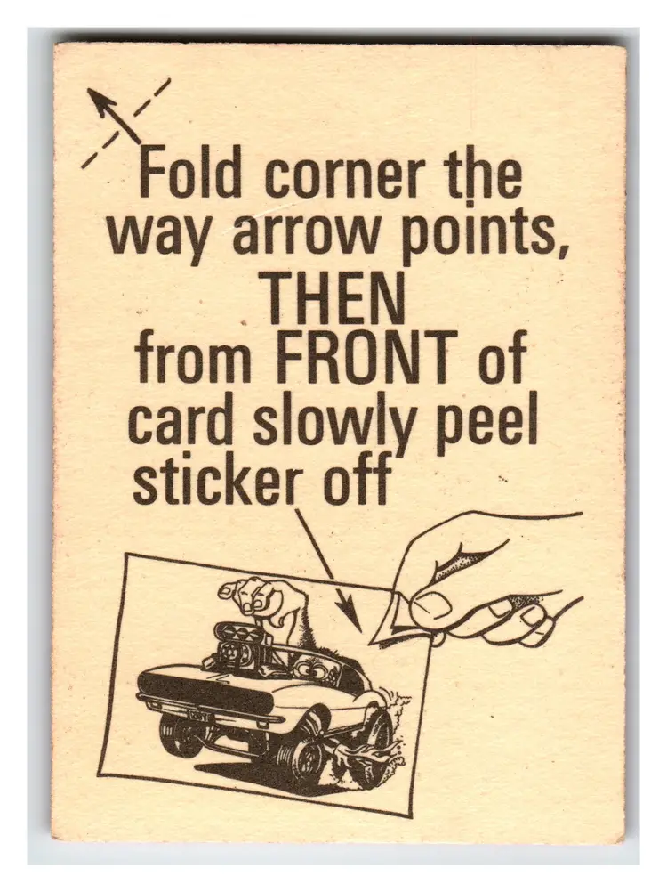 Vintage COUGAR CRUNCH Sticker Single #129 Hot Rod Monster Odd Rods