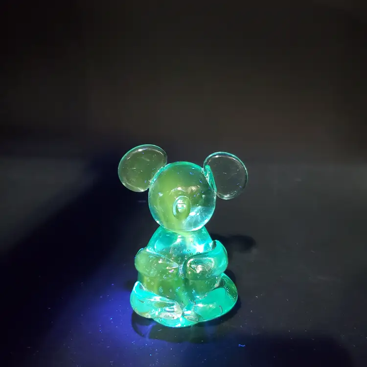 Little Blue House Mouse that Glows 3"
