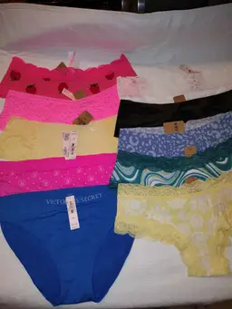 Lot of ( 10 ) Victoria’s Secret / Pink Underwear Panties Cheeky Thong Med Panty NWT