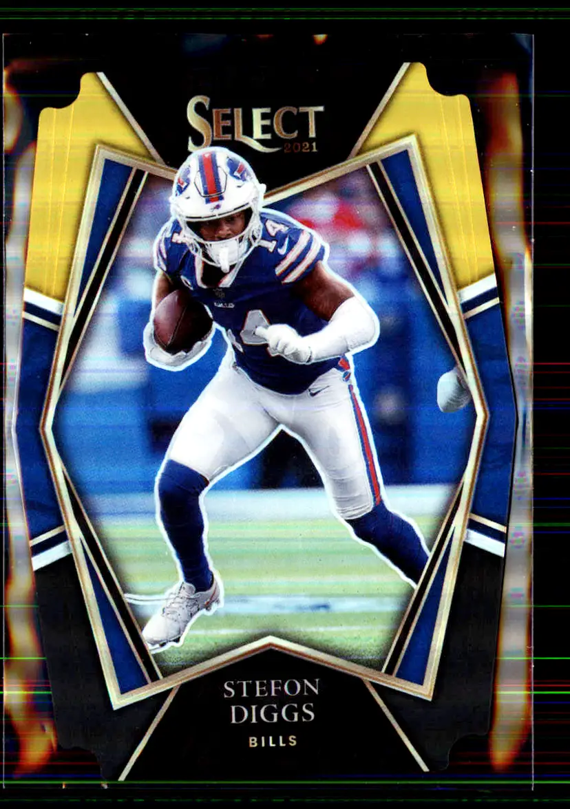 Stefon Diggs 2021 Panini Select Black & Gold Prizm Die Cut #106 - Buffalo Bills - (147-1)