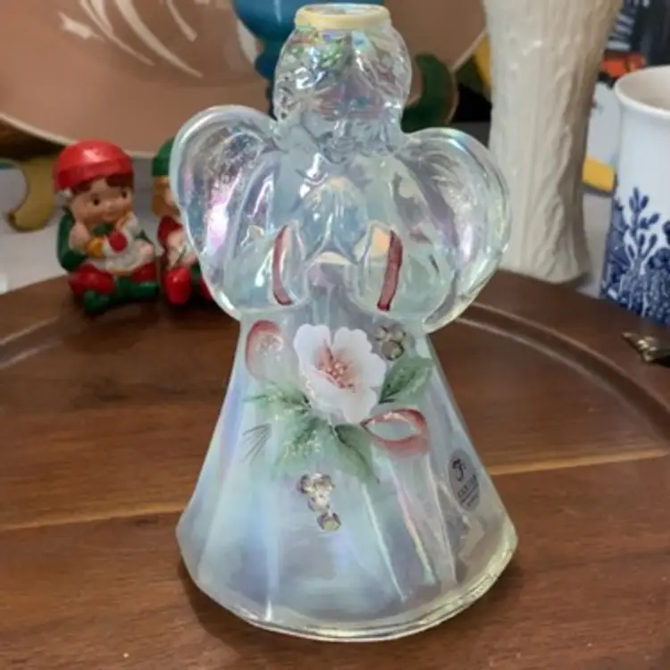 Fenton Angel Opalescent and Iridescent