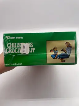 Vintage Vogart Crafts #3205 Rudolph Christmas Crochet Kit